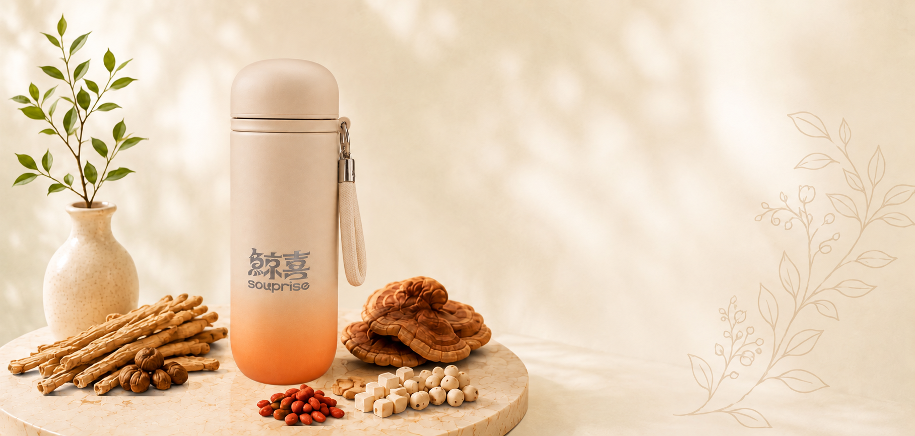 Souprise Premium Ceramic Thermal Flask 500ml 保温杯
